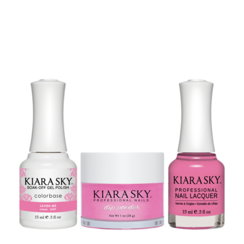 KIARA SKY 3in1 (Dipping Powder + Gel Polish + Nail Lacquer) - DGL 527, Lavish Me